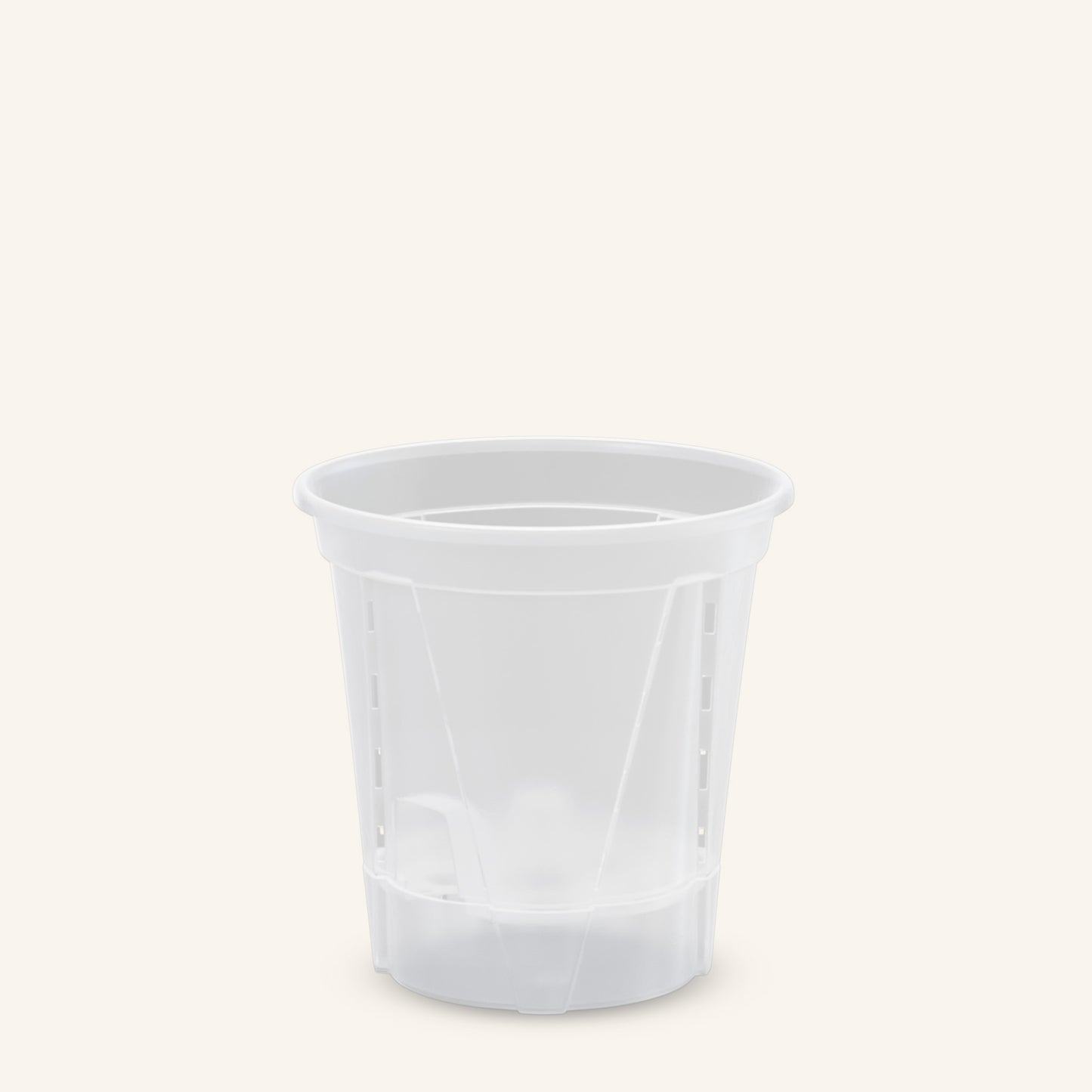 Vasos com sistema de auto-regagem transparentes
