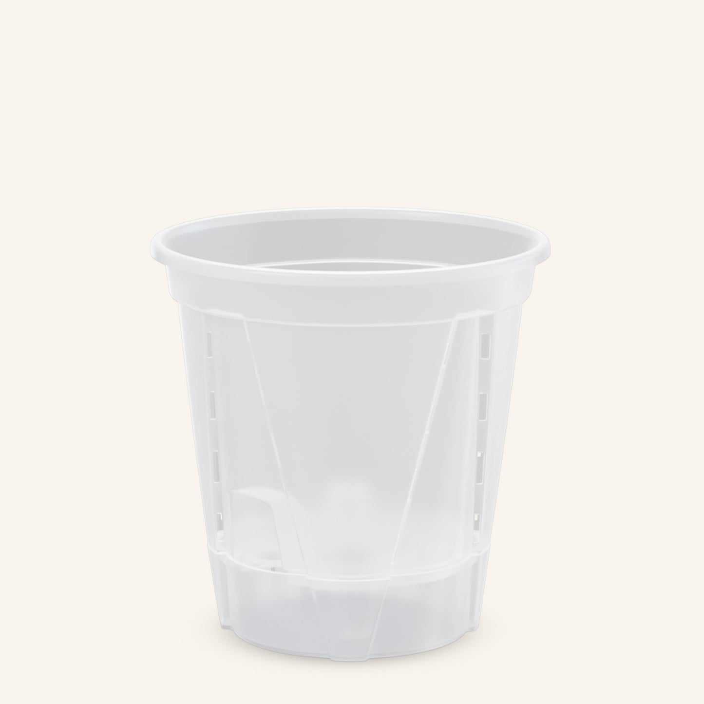 Vasos com sistema de auto-regagem transparentes