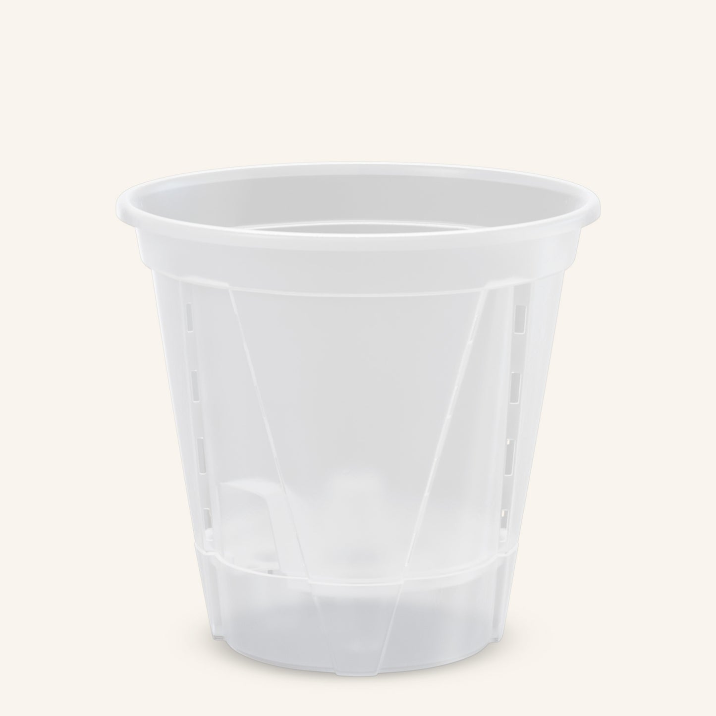 Vasos com sistema de auto-regagem transparentes