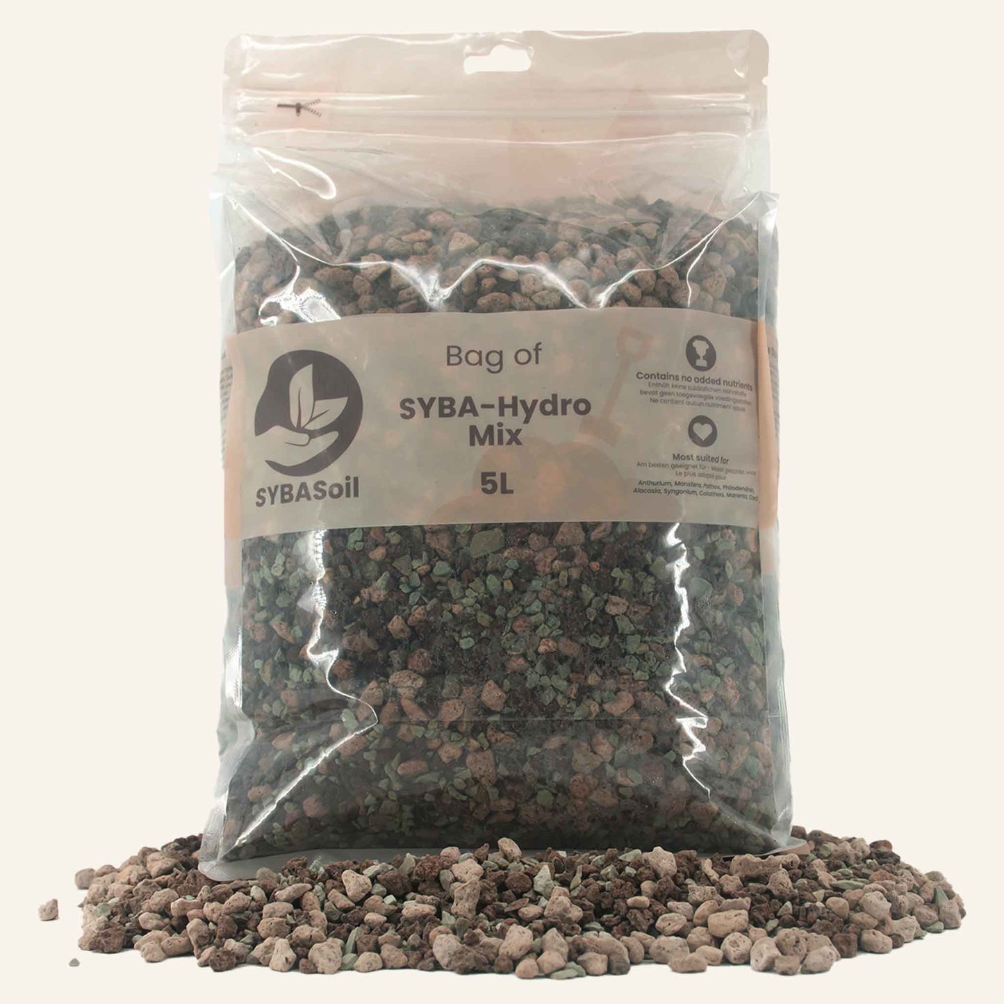 Mistura mineral base (SYBA-Hydro, não fertilizada)