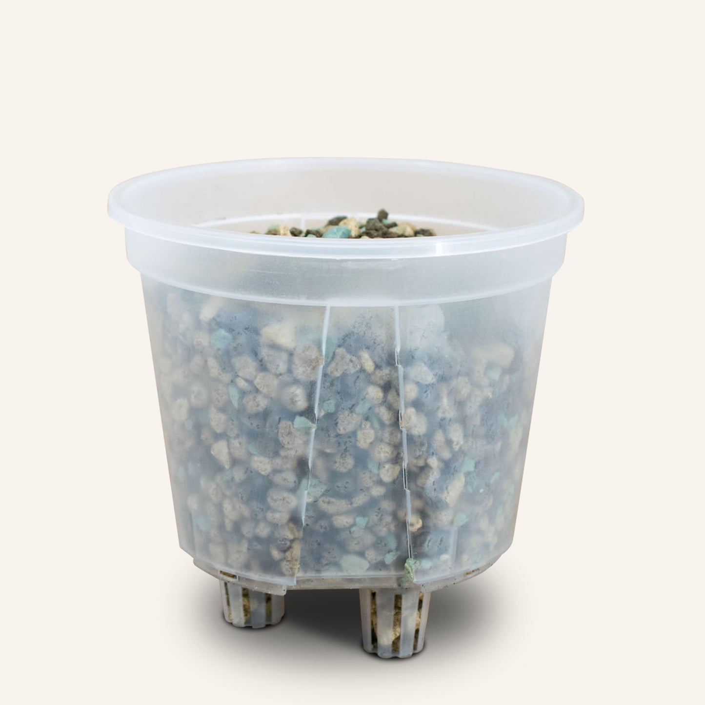 Vasos com sistema de auto-regagem transparentes